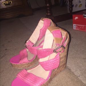 Pink wedges